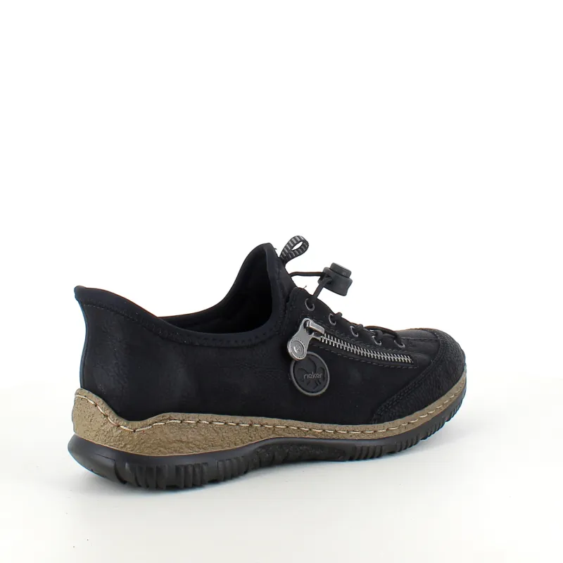 Rieker Knyster - Hallux Valgus|Diabetes Fødder*Sort slip-on sneakers