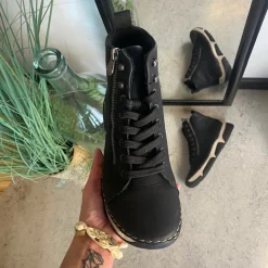 Rieker Vinterstøvler Damer|Kort Støvle Dame*Sort støvle med god stødabsorbering