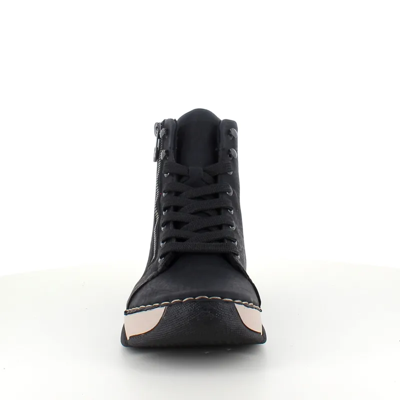 Rieker Vinterstøvler Damer|Kort Støvle Dame*Sort støvle med god stødabsorbering