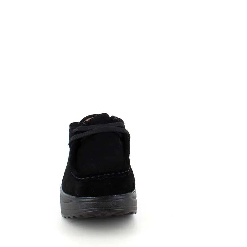 Sygeplejebutikken Sko På Tilbud*Sort ruskindssko med gængesål og svangstøtte