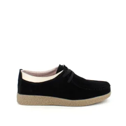 Sygeplejebutikken Sko På Tilbud*Sort ruskindssko med rågummisål