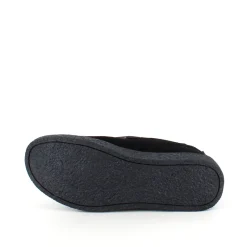 Sygeplejebutikken Sko Til Ældre|Sko Med Velcro*Sort ruskindssko med velcrolukning og gummisål