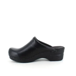 Sanita Clogs|Træsko Dame Modeller*Sort tøffel træsko med fleksibel bund