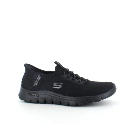 Skechers Knyster - Hallux Valgus|Leddegigt*Sort slip-ins med svangstøtte