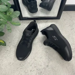 Skechers Esd Fodtøj|Leddegigt*Sort work sko med ESD