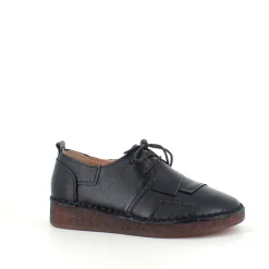 Sygeplejebutikken Sko På Tilbud*Sort skind snøresko med god stødabsorbering