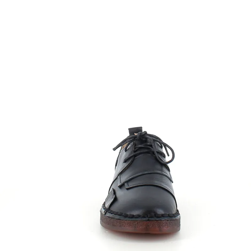 Sygeplejebutikken Sko På Tilbud*Sort skind snøresko med god stødabsorbering