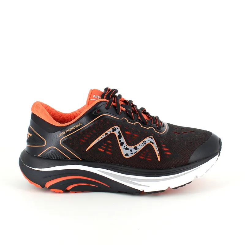 MBT Hælsporer|Kondi Sko*Sort sko fra med fede orange detaljer