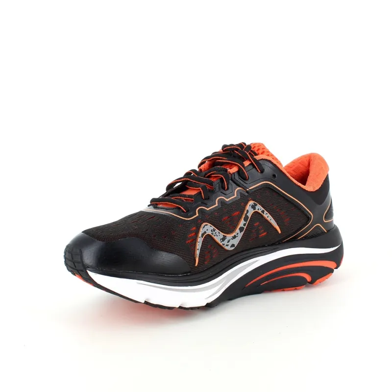 MBT Hælsporer|Kondi Sko*Sort sko fra med fede orange detaljer