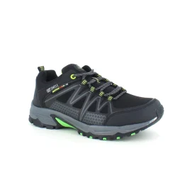 Sygeplejebutikken Sko På Tilbud*Sort sko med overdel i eftergiveligt softshell med limegrønne detaljer