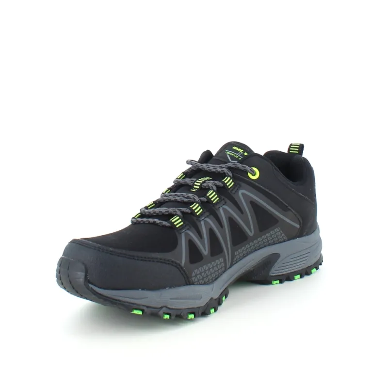 Sygeplejebutikken Sko På Tilbud*Sort sko med overdel i eftergiveligt softshell med limegrønne detaljer