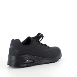 Skechers Leddegigt|Hælsporer*Sort skridsikker arbejdssko fra med ESD