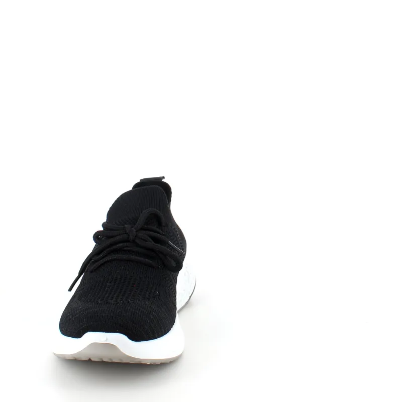 Sygeplejebutikken Sko På Tilbud*Sort slip on sko med strikket overdel og god stødabsorbering