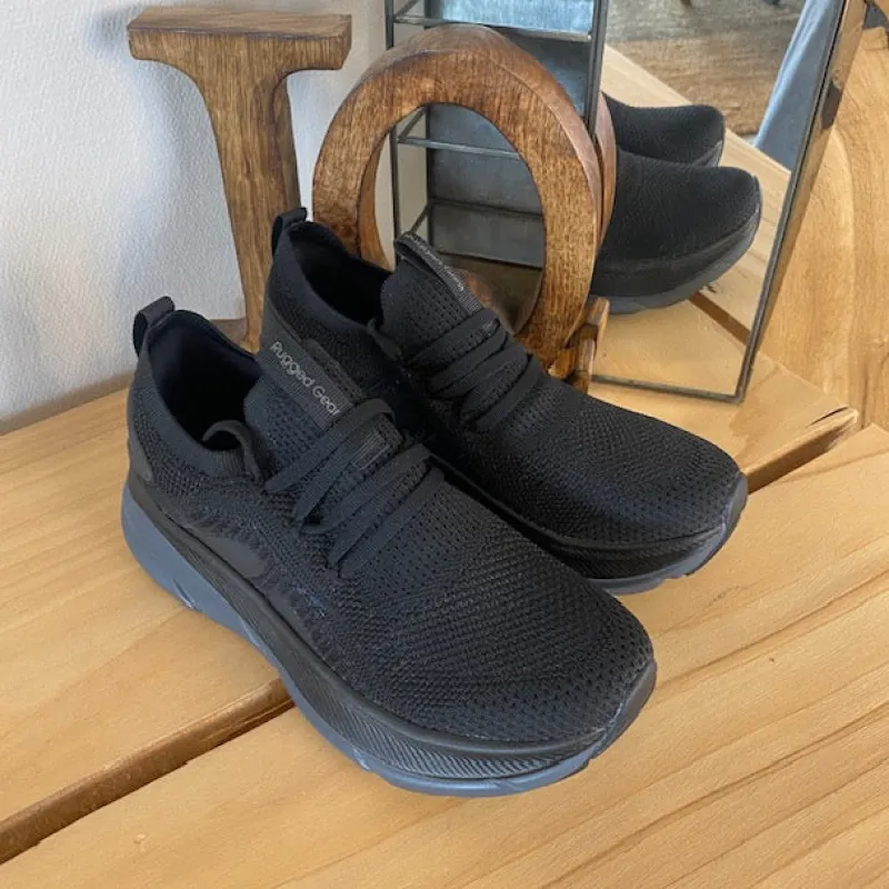 Rugged gear Sko På Tilbud*Sort Step-on sko fra