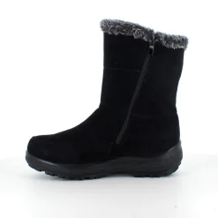 Sygeplejebutikken Billige Vinter Støvler|Sorte Støvletter*Sort støvle med fin pelsdetalje.