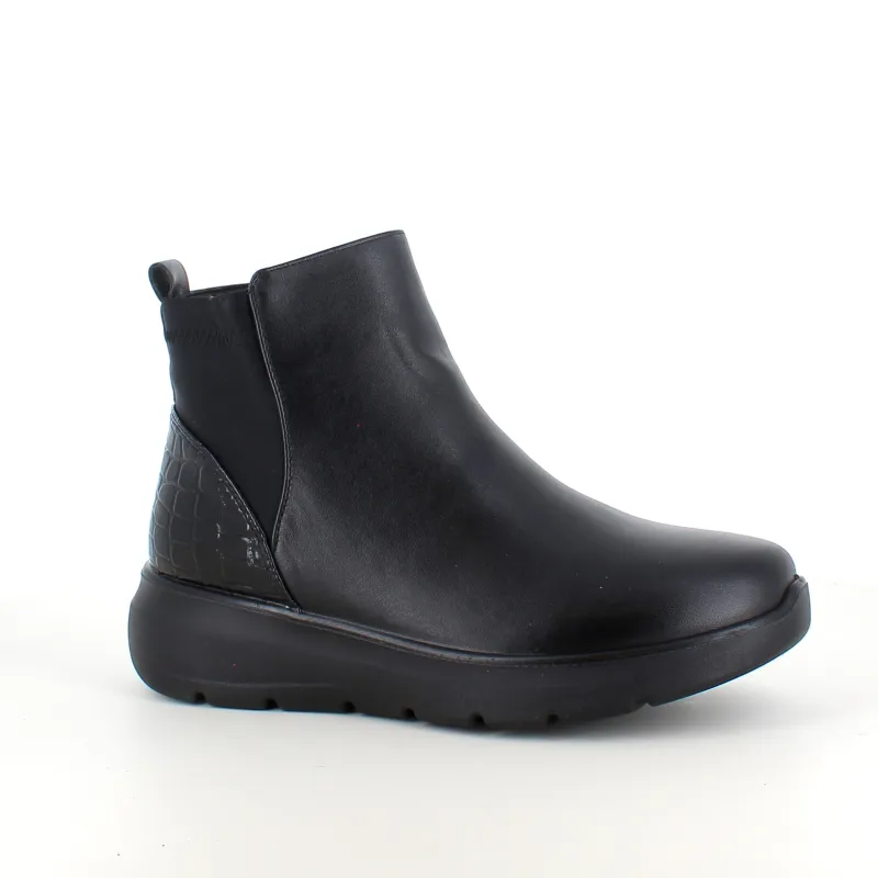 Sygeplejebutikken Kort Støvle Dame|Vinterstøvler Damer*Sort støvle med lynlås