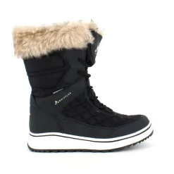 Whistler Billige Vinter Støvler|Vinterstøvler Damer*Sort vandtæt vinterstøvle fra med pels kant