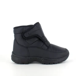 Sygeplejebutikken Kort Støvle Dame|Billige Vinter Støvler*Sort vatteret støvle med velcroåbning