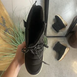 Sygeplejebutikken Billige Vinter Støvler|Vinterstøvler Damer*Sort vinterstøvle med lækkert blødt for