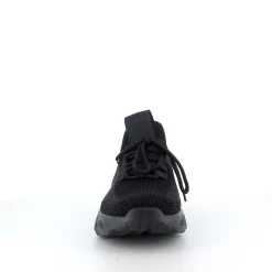 Sygeplejebutikken Knyster - Hallux Valgus|Slip On Sko*Sorte slip-on sko med strikoverdel