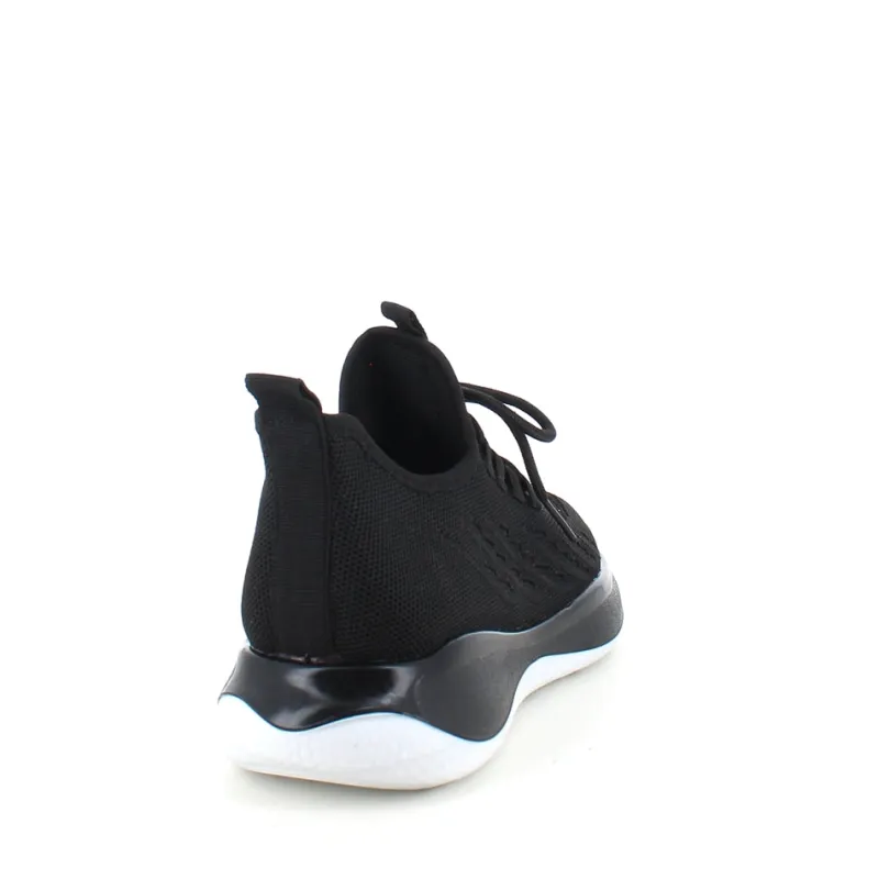 Sygeplejebutikken Sko På Tilbud*Sorte strikkede slip on sko med en fast kant i åbningen.