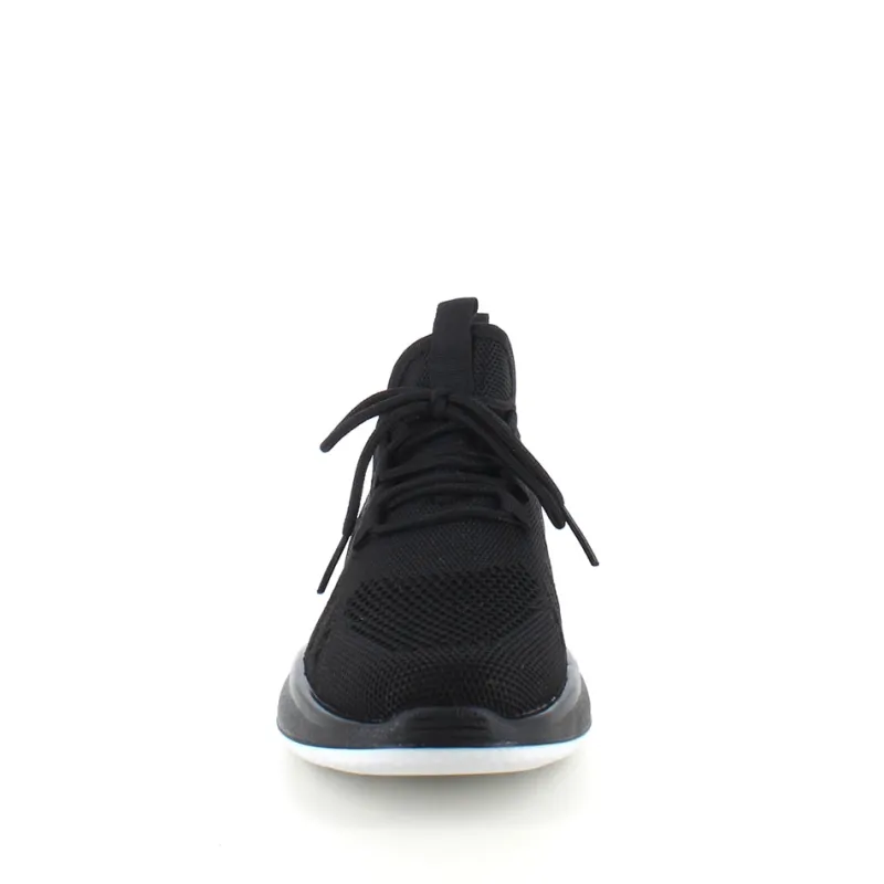 Sygeplejebutikken Sko På Tilbud*Sorte strikkede slip on sko med en fast kant i åbningen.