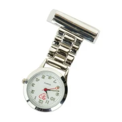 Sygeplejebutikken Gravering*Stål sygeplejeur med bred lænke og gravering