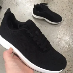 GaitLine Leddegigt|Hælsporer*Strikket i sort med hvid bund