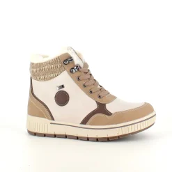 Sygeplejebutikken Kort Støvle Dame|Vinterstøvler Damer*Taupe vinterstøvle med snørebånd