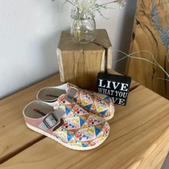 Sygeplejebutikken Clogs|Træsko Dame Modeller*Træsko med blomsterprint