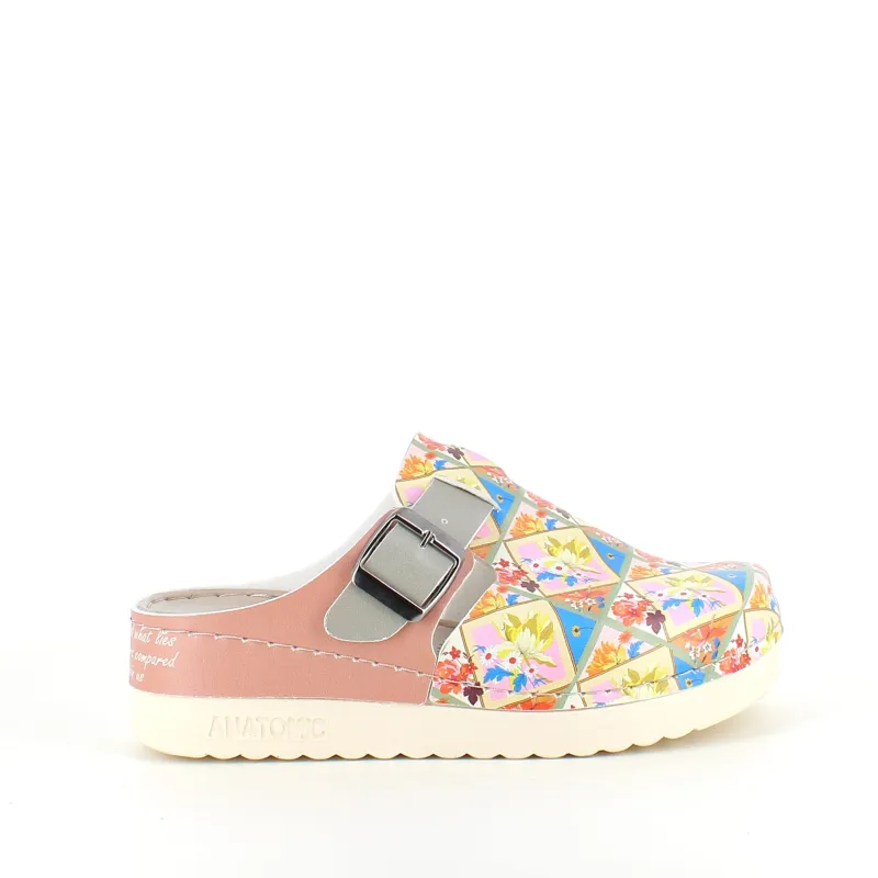 Sygeplejebutikken Clogs|Træsko Dame Modeller*Træsko med blomsterprint