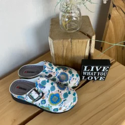 Sygeplejebutikken Clogs|Træsko Dame Modeller*Træsko med mønstretprint