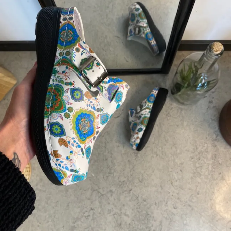 Sygeplejebutikken Clogs|Træsko Dame Modeller*Træsko med mønstretprint