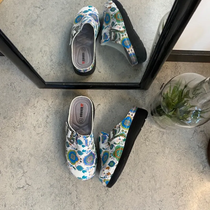 Sygeplejebutikken Clogs|Træsko Dame Modeller*Træsko med mønstretprint