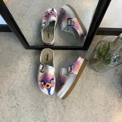 Sygeplejebutikken Clogs|Træsko Dame Modeller*Træsko med print af en glad struds