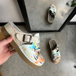 Sygeplejebutikken Sko På Tilbud*Træsko med ugle print