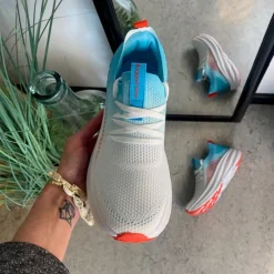 Rugged gear Sko På Tilbud*Turkis/hvid Step-on sko fra