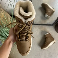 Whistler Vinterstøvler Damer|Kolde Fødder*Vandtæt, brun vinterstøvle med fleece for