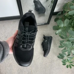 Green Comfort Overgangssko|Sko Til Brede Fødder Og Høj Vrist*Vandtæt dame vandresko i sort fra