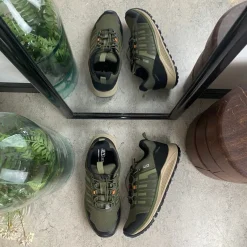 Green Comfort Knyster - Hallux Valgus|Leddegigt*Vandtæt herre vandresko i grøn fra