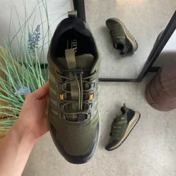 Green Comfort Knyster - Hallux Valgus|Leddegigt*Vandtæt herre vandresko i grøn fra