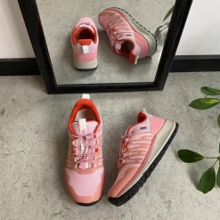 Green Comfort Overgangssko|Sko Til Brede Fødder Og Høj Vrist*Vandtæt, rosa letvægtssko fra med god svangstøtte.