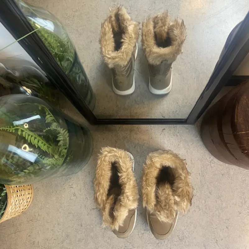 Whistler Billige Vinter Støvler|Vinterstøvler Damer*Vinterstøvle fra med pelskant og varmt for