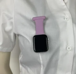 Sygeplejebutikken Silikonesygeplejeure|Gaver Til Sundhedspersonalet*Violet sygepleje silikone rem til Apple Watch