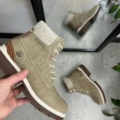 Whistler Billige Vinter Støvler|Vinterstøvler Damer*beige vinterstøvle med let foer og smarte detaljer