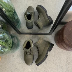 Whistler Billige Vinter Støvler|Vinterstøvler Damer*grøn vinterstøvle med let foer og smarte detaljer