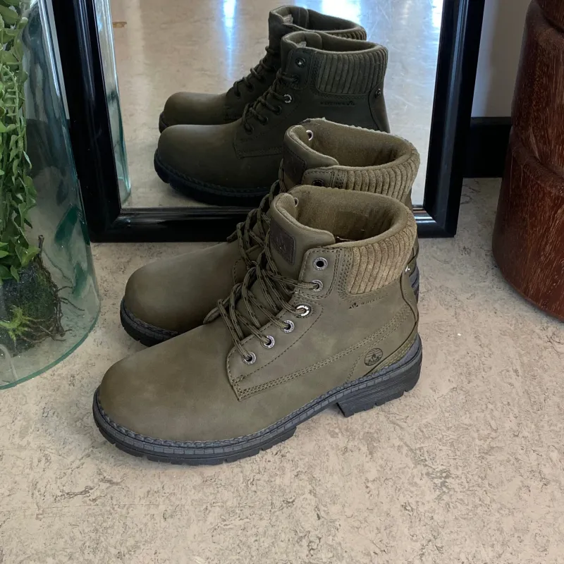 Whistler Billige Vinter Støvler|Vinterstøvler Damer*grøn vinterstøvle med let foer og smarte detaljer