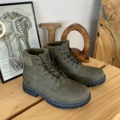 Whistler Billige Vinter Støvler|Vinterstøvler Damer*grøn vinterstøvle med let foer og smarte detaljer