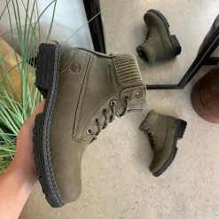 Whistler Billige Vinter Støvler|Vinterstøvler Damer*grøn vinterstøvle med let foer og smarte detaljer